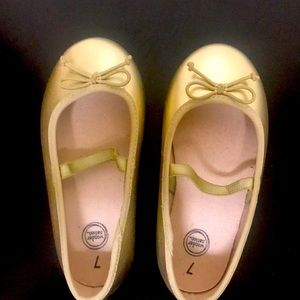 Gold shoes for little girls